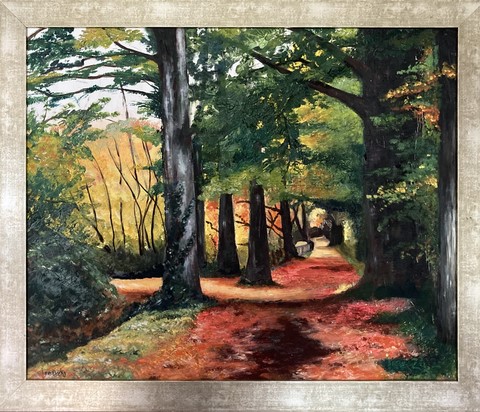 An original artwork of Ashdown Forest